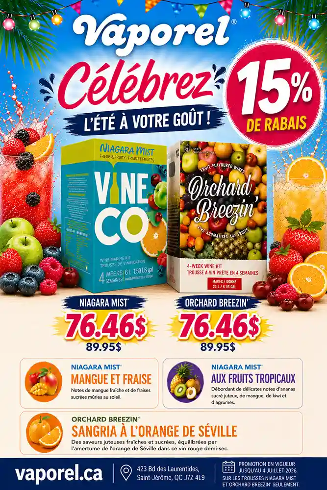 VAPOREL Azur Eau Pure Inc. promo Juin 2026