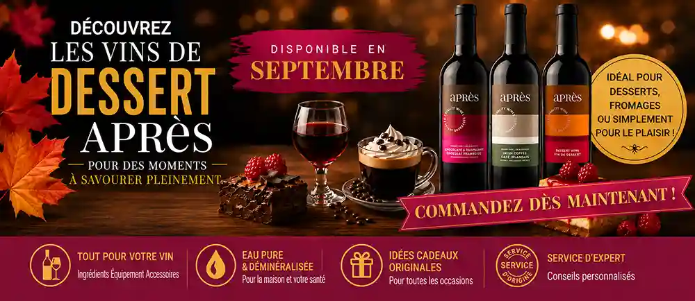 Promotion des vins de dessert Après chez Vaporel